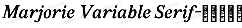 Marjorie Variable Serif字体转换